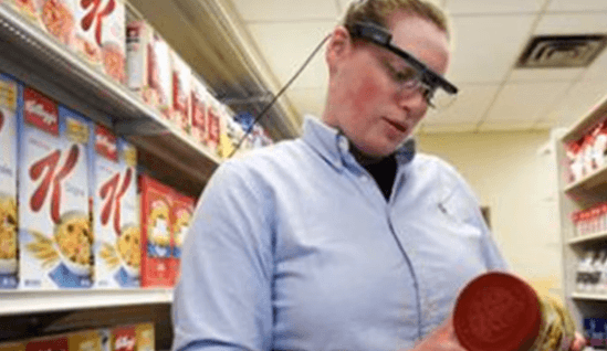 photo of researcher in longo's food lab