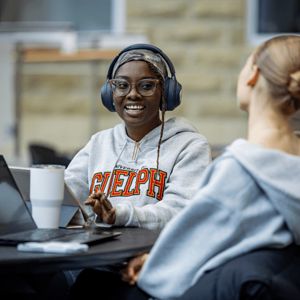 Students attending a webinar