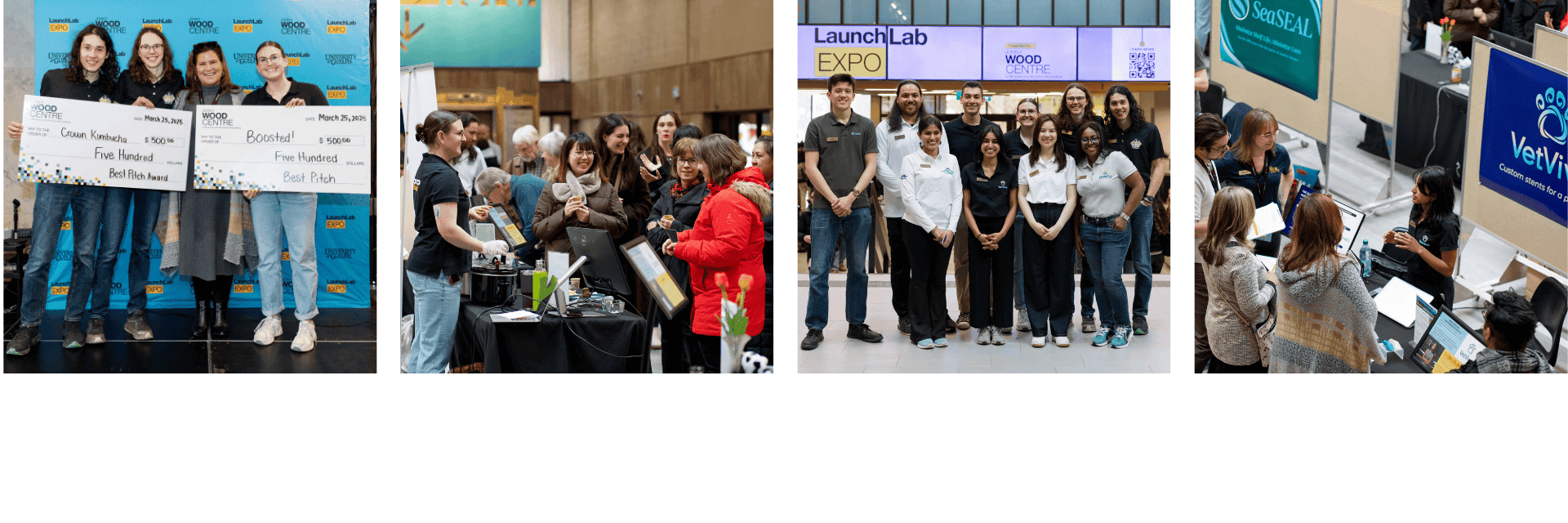 collage of photos from the LaunchLab Expo event