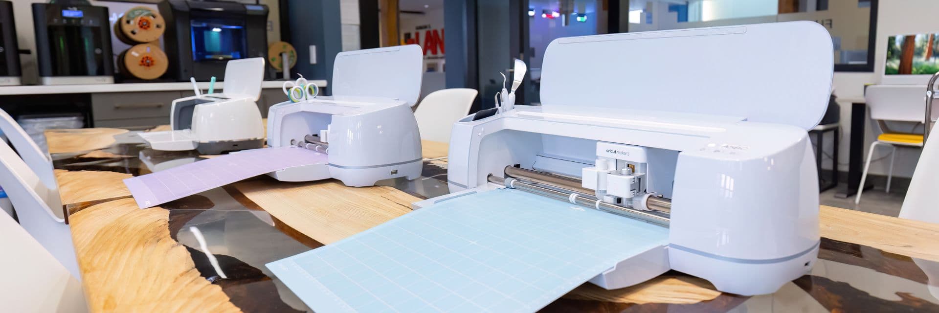 Cricut Machines on table