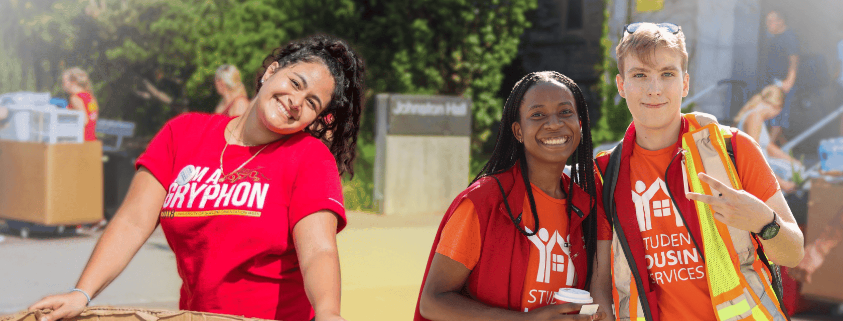 Students during Move-In Day